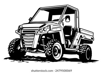 utv illustration design vector art