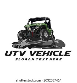 vector de diseño de logotipo de utv