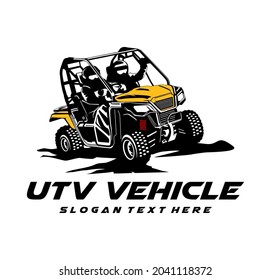 vector de diseño de logotipo de utv