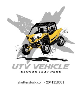 vector de diseño de logotipo de utv