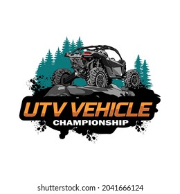 utv logo design icon vector