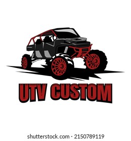 utv logo design icon vector	