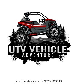 vector de diseño de logotipo de utv