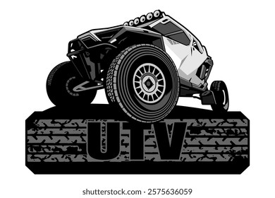 utv logo design icon vector art	