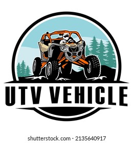 UTV Off-roading Social Club Logo Design Vector