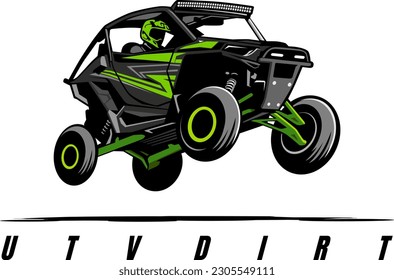 UTV offroading social club logo design vector