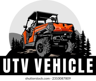 Vector de diseño del logo del club social fuera de la UTV