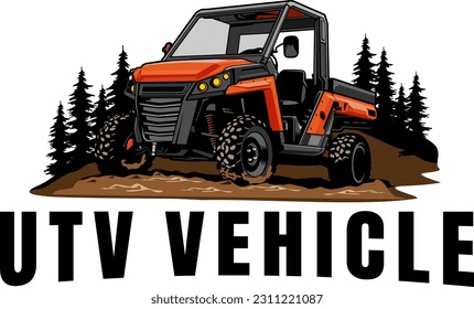 UTV offroading social club logo design vector