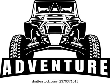 UTV offroading social club logo design vector