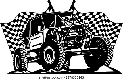 UTV offroading social club logo design vector