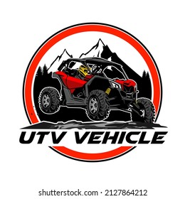 Utv Vehicle Logo Design Icon Vector