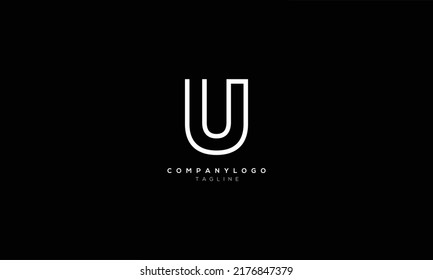 UU Abstract initial monogram letter alphabet logo design