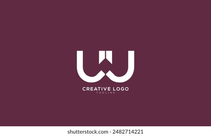 UU Abstract initial monogram letter alphabet logo design