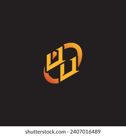 UU combination letter unique initials logo esport for gaming team, youtube, twitch