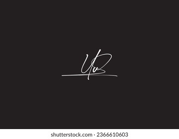 UU  initial letter handwriting logo design and minimalist logo