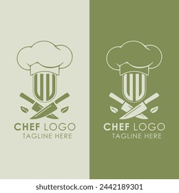 UU initial monogram for chef cooking logo with creative style design.	
