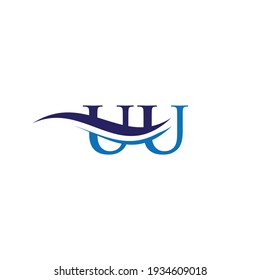 UU Letter Linked Logo for business and company identity. Initial Letter UU Logo Vector Template