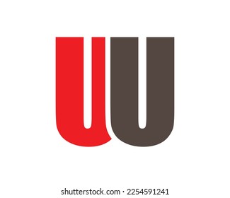 UU letter logo design element 