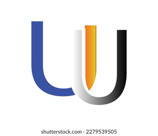 UU letter logo design element