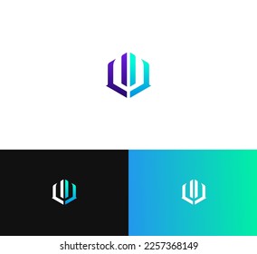 UU letter logo design template elements. Modern abstract digital alphabet letter logo. Vector illustration.