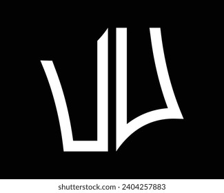 UU letter logo design vector art