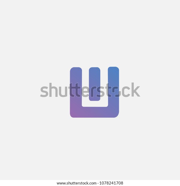 Uu Letter Logo U U Monogram Stock Vector (Royalty Free) 1078241708