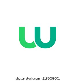 UU Letter, W letter Logo Template vector symbol