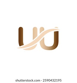 UU logo design. Trendy awesome artistic UU initial based Alphabet icon logo.