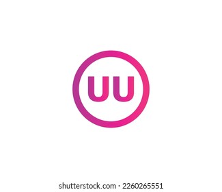 UU logo design vector template