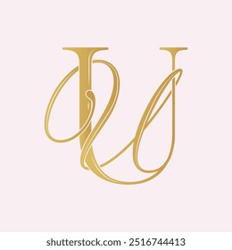 UU, logotipo UU, Letra UU, monograma UU, vetor, logotipo, Iniciais de Monograma de Casamento, Logotipo de Casamento, Monograma de Casamento, Design de logotipo