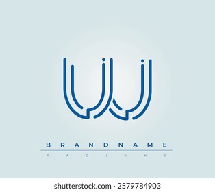 UU Technology Letter Logo Template. This tech letter logo is a graphic mark that uses letters to represent a technology company.