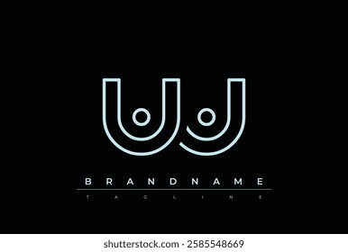 UU Technology Letter Logo Template. This tech letter logo is a graphic mark that uses letters to represent a technology company.