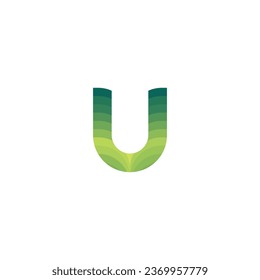 UU, U, Abstract initial monogram letter alphabet logo design