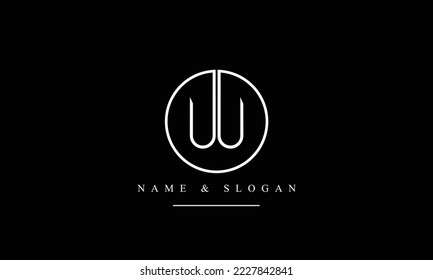 UU, U abstract letters logo monogram