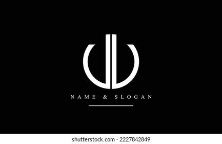 UU, U abstract letters logo monogram