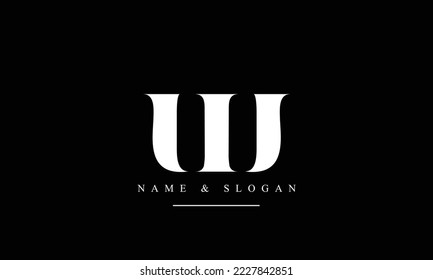 UU, U abstract letters logo monogram