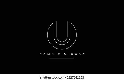 UU, U abstract letters logo monogram