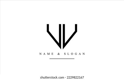 UU, U abstract letters logo monogram