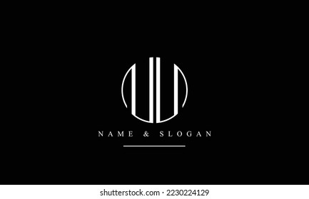 UU, U, abstract letters logo monogram