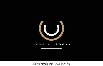 UU, U, abstract letters logo monogram