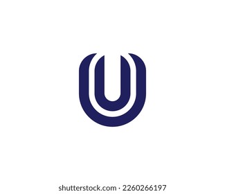 UU U Logo design vector template