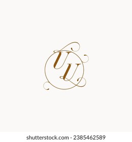 UU uniquely wedding logo symbol of your marriage and you can use it on your wedding stationary