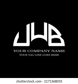 UUB-Brief-Logo kreatives Design mit Vektorgrafik