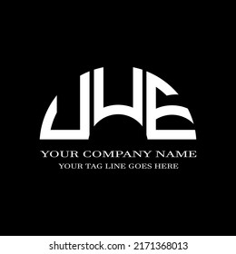 UUE letter logo creative design with vector graphic