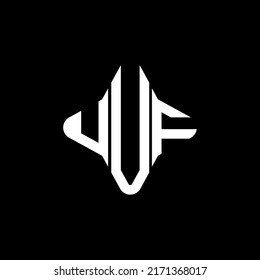 UUF letter logo creative design with vector graphic
