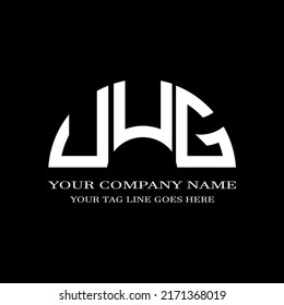 Diseño creativo del logotipo de la letra UUG con gráfico vectorial
