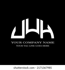UUH letter logo creative design with vector graphic