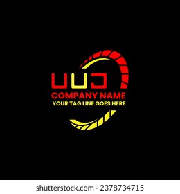 UUJ letter logo vector design, UUJ simple and modern logo. UUJ luxurious alphabet design  