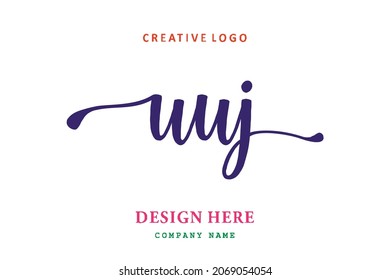 UUJ lettering logo is simple, easy to understand and authoritative