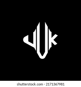 UUK letter logo creative design with vector graphic